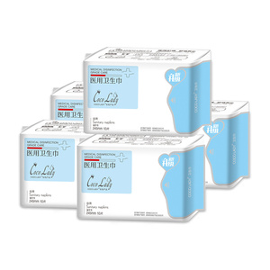 Wholesale COCOLady 245mm Night <strong>Pad</strong> 10pc/pack 50pack in One Box Medical Grade Cotton Sanitary Napkin for Women - Product Image 1