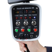 Détecteur de métaux 3D à distance, portée 1000 m, profondeur 30 m, affichage tout-en-un, détecteur de trésors en or, scanner de positionnement infrarouge A8