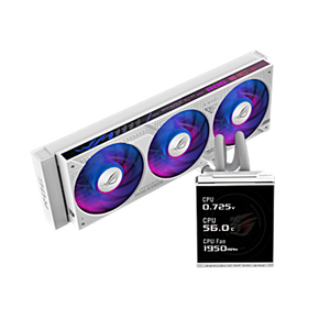 Nouveau Refroidisseur Liquide AIO pour <span class=keywords><strong>CPU</strong></span> ROG Strix SLC IV 360 ARGB Édition Blanche 2026 avec Écran LCD IPS de 5,08 pouces et Tube Raccourci de 250 mm pour PC - Product Image 1
