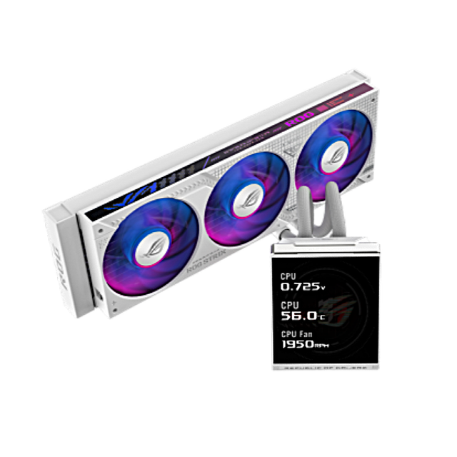 2026 New ROG Strix SLC IV 360 ARGB LCD White Edition CPU Liquid AIO Cooler 5.08" IPS LCD Display Shortened 250mm Tube for PC