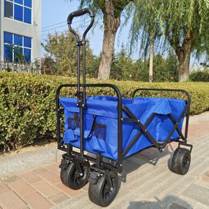 Strandkar, opvouwbare strandwagen, festival- en kampeerwagen, all-terrain, grote wielen - Product Image 4