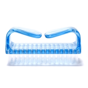 Horn Shape Plastic Nail <b>Scrubbing</b> <b>Brush</b> Nylon Bristle Durable Reusable Manicure Cleaning Tool for Salon DIY - Product Image 6