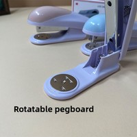 Agrafeuse de bureau manuelle CH S31 Macaron légère 95g, multifonctionnelle, en plastique, pour agrafes normales 24/6, capacité 20 pages