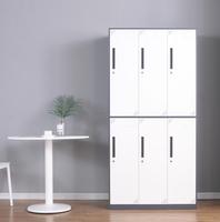 Casier multi-portes économique pour dortoir scolaire, configuration modulaire 6/12 portes