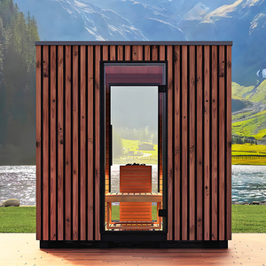 Sauna Esterna per 4 Persone, <span class=keywords><strong>Hammam</strong></span> Spazioso e Confortevole per Famiglia e Amici - Product Image 6