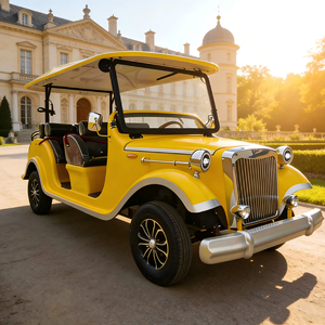 Hot Sale 8 Seater Electric Vintage Sightseeing Bus Classic Resort <b>Transport</b> Cart - Product Image 1