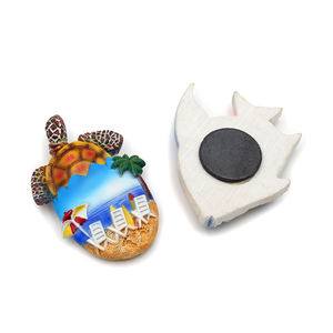 Imanes de nevera de resina 3D Recuerdos de Turismo de Vida Marina Tortugas marinas Concha Imán de nevera de resina marina - Product Image 5