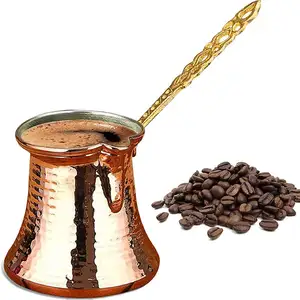 咖啡机手工铜土耳其咖啡壶安纳托利亚机器锤克万铜咖啡杯