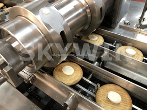 Línea de envasado de galletas totalmente automática rollo de huevo galletas oblea galleta pastel alimentación galletas sándwich línea de envasado para planta de alimentos - Product Image 2