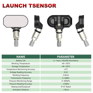 Lancio Bluetooth 2.4GHz TPMS programmazione sensore pressione pneumatici per Tesla modello 3/Y/S/X - Product Image 5
