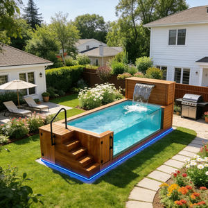 Kit de Piscina Elevada Estilo Resort, Resistente a los Rayos UV para Uso a Largo Plazo y Diversión Familiar al Aire Libre para Diversión y Relajación al Aire Libre - Product Image 1