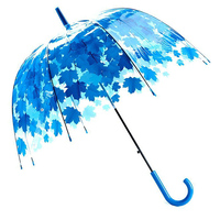 Parapluie élégant transparent Apollo POE Parapluie transparent personnalisé en forme de dôme Parapluie droit POE transparent coloré à ouverture automatique