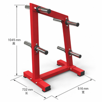 Support de rangement pour plaques de poids de qualité supérieure pour salle de sport commerciale