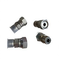 Raccord hydraulique droit forgé de qualité fiable en acier au carbone et acier inoxydable, adaptateur scellé