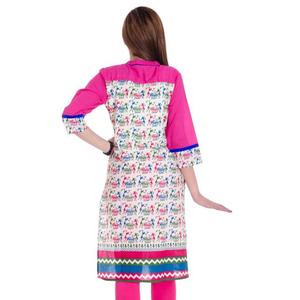 Estilo tradicional Kurti estampado de algodón para mujer de alta calidad para verano e invierno, disponible a precio mayorista desde India - Product Image 1