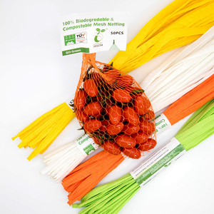 100% Biodegradable Packing Mesh Net Corn Starch Disposable PLA Vegetable <strong>Netting</strong> for Fruit - Product Image 5