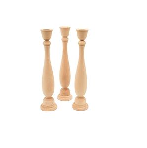 Bougeoirs de table bougeoir Unique bougeoir en bois de manguier pour décoration de table fête en bois faite à la main - Product Image 6