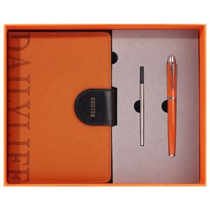 Coffret Cadeau d'Affaires de Luxe Personnalisé : Carnet A5 en PU avec Reliure Cousue, Stylo et Bouteille d'Eau Isotherme – Kits Exécutifs Promotionnels - Product Image 2