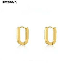 Pendientes de Moda Tipo Aro PE2816 para Mujer, Joyería de Alta Calidad - Product Image 2