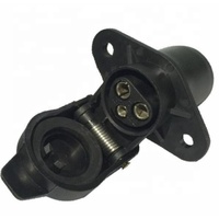 Boîtier de prise de remorque OEM 3 broches avec connecteur de remorque 4 trous 12V 3 voies, adaptateur de remorque neuf