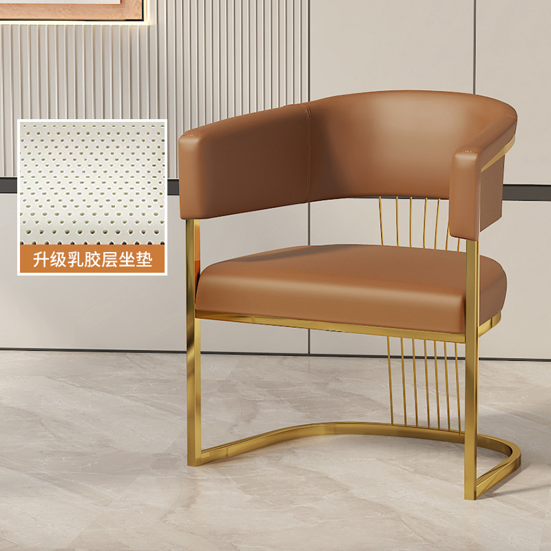 Light brown [Titanium Chair Frame with Latex]