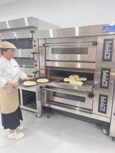 Four <span class=keywords><strong>à</strong></span> pizza et <span class=keywords><strong>à</strong></span> pain électrique et <span class=keywords><strong>à</strong></span> étages, commercial et industriel, 3 étages, 9 plateaux, vente chaude - Product Image 5