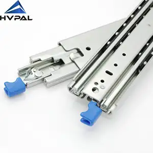 HVPAL שקופיות מסילות עם מנעול מגירת רצי 76mm harn מגירת chanal כבד החובה ארון מסילות שקופיות