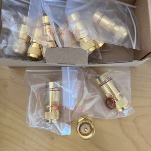 本物の金メッキメッキPl259クランプストレートUHFpl259 RF同軸LDF-4/2フィーダーケーブル用オスプラグコネクタ - Product Image 2