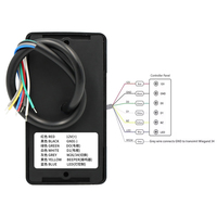 Lector de Control de Acceso de 125Khz, Lector de Tarjetas HID Wiegand 26WG34, Interfaz RS232, Lector de Tarjetas de Control de Acceso