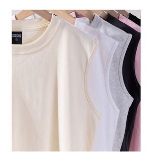 เสื้อกล้ามแขนกุดน้ำหนัก 260 กรัม ผ้าฝ้ายแท้สำหรับผู้ชาย สวมใส่สบายๆ ทรงหลวม เหมาะสำหรับเล่นกีฬาและออกกำลังกาย สายเดี่ยว ใส่ได้ในฤดูร้อน - Product Image 3