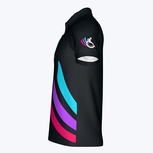 T-shirt polo pour homme à manches courtes, personnalisé, sublimé, en polyester, à séchage rapide, coupe ajustée, design personnalisé, avec logo - Product Image 6