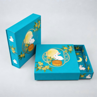 Boîte d'emballage pliable de luxe haut de gamme, personnalisée, pour cadeaux et gâteaux de lune