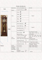 Collection d'horloges Bedford, horloge à pendule sur pied, boîtier en bois massif, finition chêne, design champêtre français, style antique de luxe
