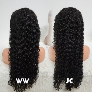 Promotion Letsfly 78$ Perruques frontales 26 pouces de haute qualité 100% cheveux humains 10A Noir & Body Wave 13x4 Dentelle transparente Jerry Curly & Water Wave - Product Image 2