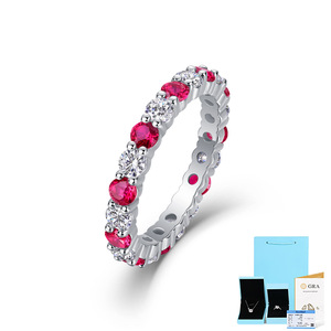 S925 <strong>Silver</strong> Ring with White Moissanite Sapphire &amp; Emerald European American <strong>Fashion</strong> <strong>Jewelry</strong> for Women for Engagement Gift Party - Product Image 3