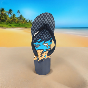 Nouvelle mode de pantoufles de plage tongs haute qualité élégant hommes imprimé Football motif pantoufles en plein air pour la vente en gros - Product Image 1