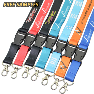 Nhà Sản Xuất Tùy Chỉnh Thăng Hoa In Ribbon Dây Đeo Cổ Tay Keychain Dây Buộc Quảng Cáo <span class=keywords><strong>Polyester</strong></span> Dây Buộc - Product Image 3