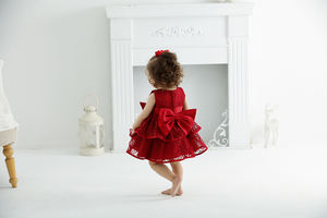 高品質ベビーガール幼児キッズ誕生日パーティードレスプリンセスふわふわソフトガウン卸売 - Product Image 6