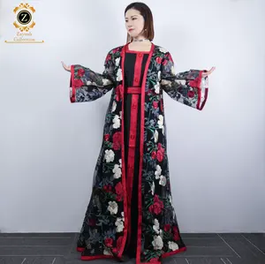 Zaynab Абая свадебная одежда для женщин Дубай Новая мода индейка Абая женские мусульманские платья с длинным рукавом мусульманская Абая