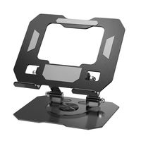 Ergonomique 360 °   Support d'ordinateur portable rotatif, réglable en hauteur, portable, en métal, pliable, avec refroidissement