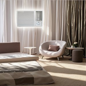 Climatiseur électrique de fenêtre de contrôle manuel de 12000BTU pour des hôtels et des ménages - Product Image 3