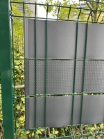 Bande de protection visuelle anti-UV en PP rigide, installation facile, 0,19x26m, rouleau, écran d'intimité pour clôture à double treillis métallique