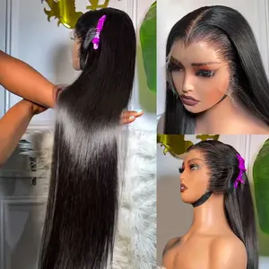 Raw Indian Hair Glueless Wigs Preplucked 13x6 Hd Wigs Human Hair Lace Front Raw Vietnamese Cuticle Aligned Hd Lace Frontal Wigs