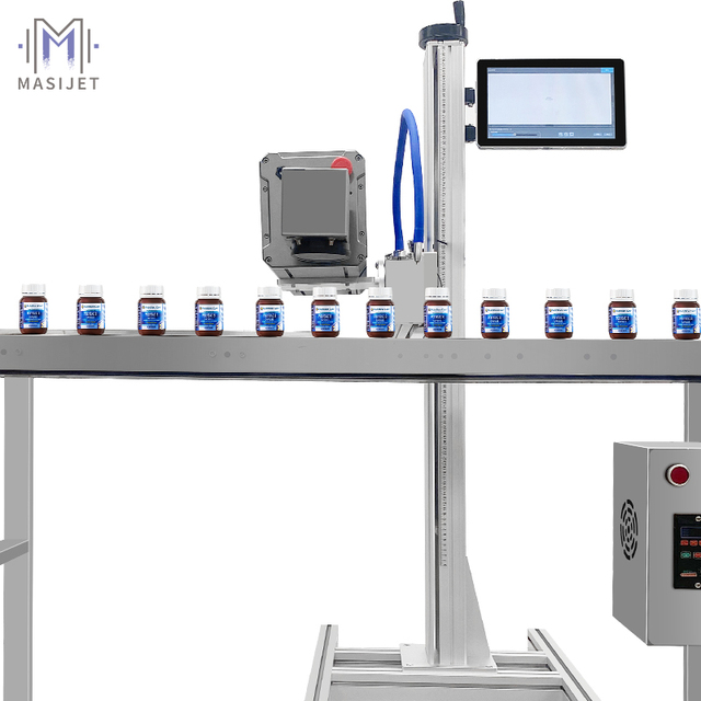 New Condition Flying CO2 Laser Marking Machine QR Code Engraving Body Coding for Production Packaging Bags Cosmetics Bottle AI
