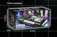 Contrôleur de mixage DJ Bluetooth, lecteur de musique, microphone, son, lumière, percussion électronique, instrument de musique portable pour fête