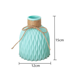 Florero <span class=keywords><strong>de</strong></span> estilo nórdico Simple para decoración del hogar, contenedor <span class=keywords><strong>de</strong></span> flores húmedas secas <span class=keywords><strong>de</strong></span> alta calidad con rayas <span class=keywords><strong>de</strong></span> <span class=keywords><strong>plástico</strong></span>, diseño moderno, gran oferta - Product Image 2