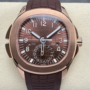 Montre mécanique de luxe pour plongeurs, qualité supérieure, étanche, 40 mm, mouvement ETA 324, multifonction, or rose, PP GMT 5164 - Product Image 1