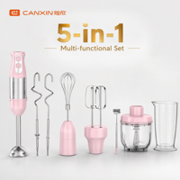 Mixeur Plongeant Électrique Certifié ETL 800W Haute Puissance, Bol Mélangeur en Acier Inoxydable, Alimentation Bébé, OEM, 2 Vitesses