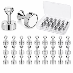 Ensemble d'aimants ronds en néodyme pour artisanat en acier inoxydable, outils de gaufrage réutilisables avec boîte de rangement - Product Image 1