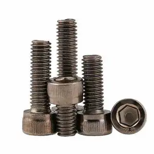 YH Black Oxide Din912 Grade 8.8 Hex Cylindrical Head With Knurl Socket Head Cap Screw Allen Bolt Hexagon